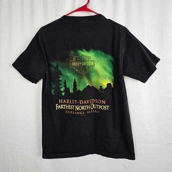 Harley-Davidson Other - Harley Davidson Fairbanks Alaska 2012 T-Shirt Men's M Black Multi-Color Graphics